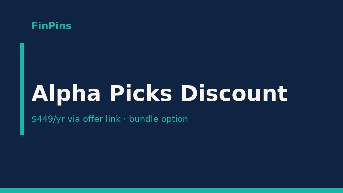 Alpha Picks Discount