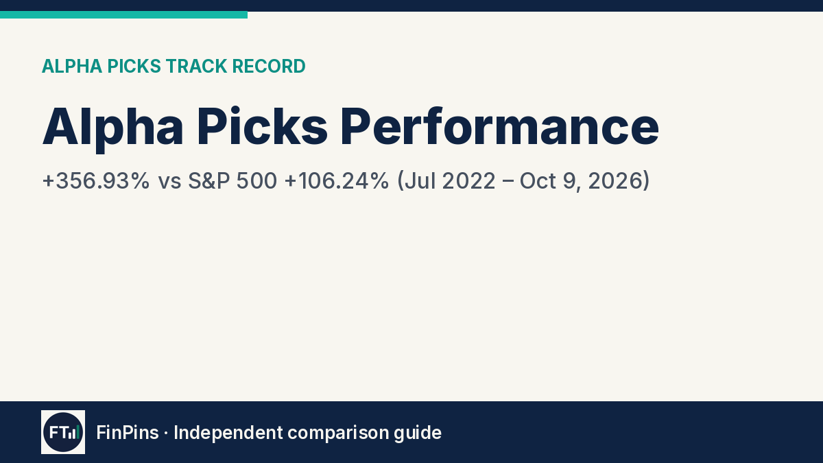 Alpha Picks Performance