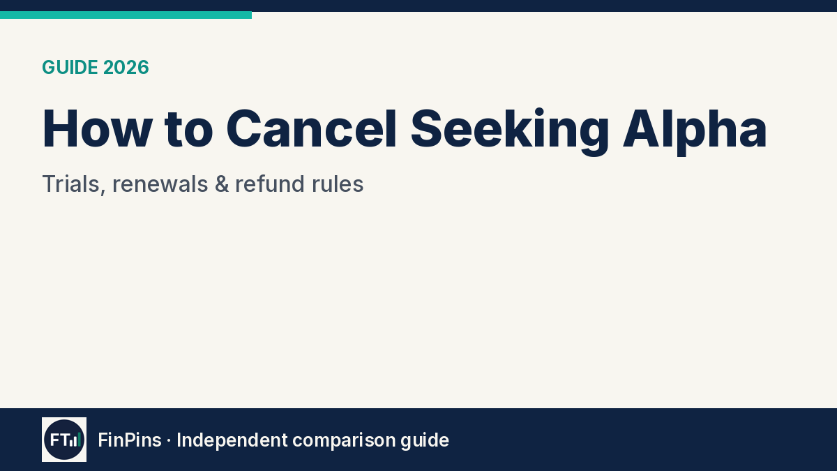How to Cancel Seeking Alpha