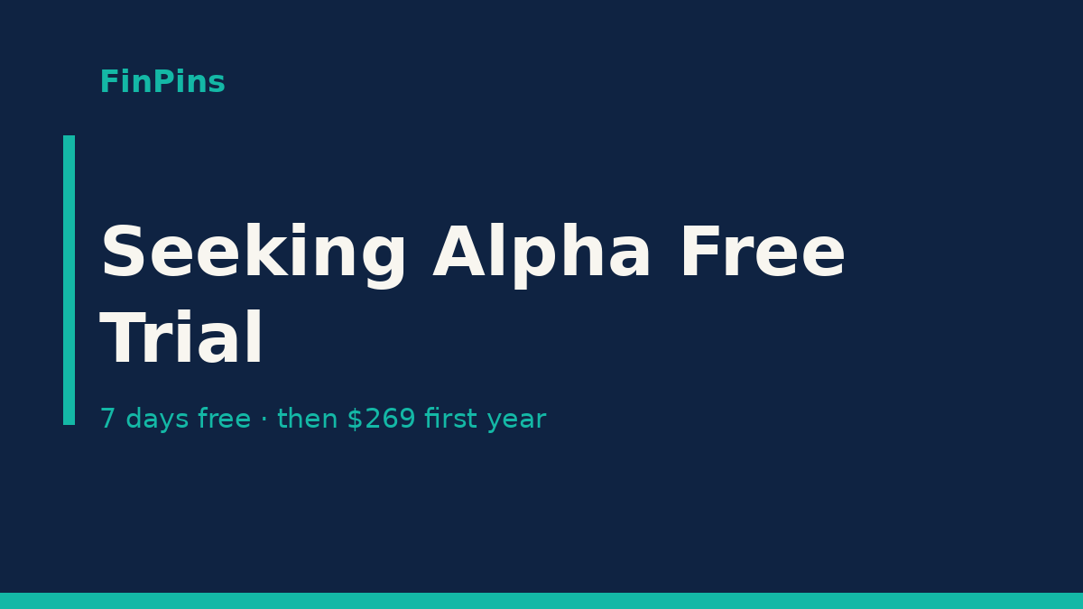 Seeking Alpha Free Trial