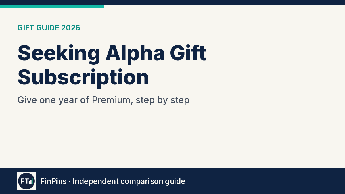 Seeking Alpha Gift Subscription