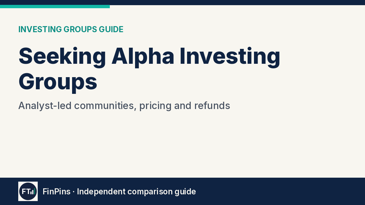Seeking Alpha Investing Groups
