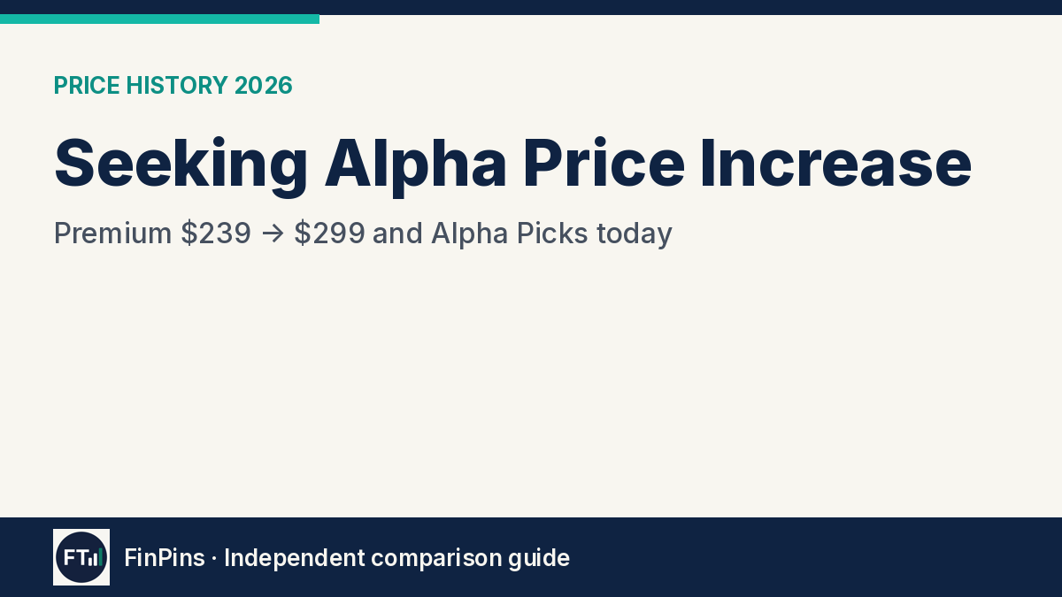 Seeking Alpha Price Increase