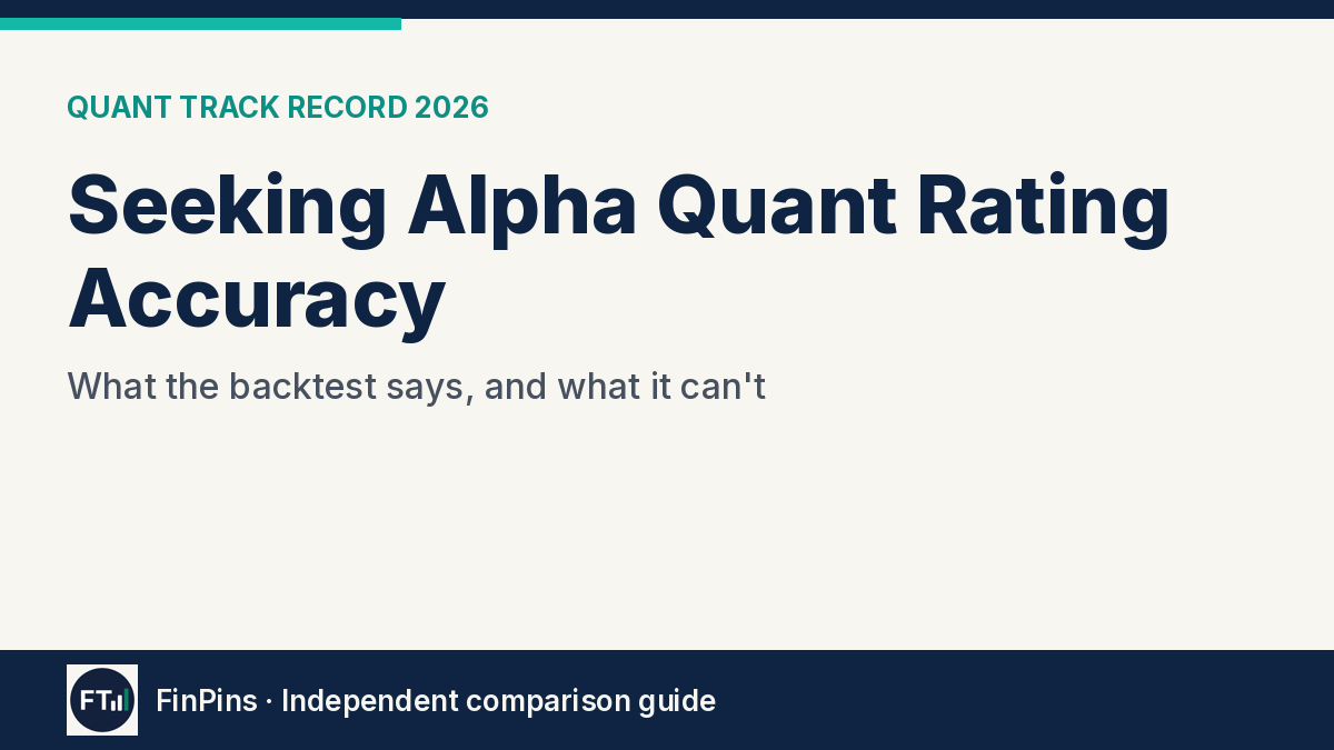 Seeking Alpha Quant Rating Accuracy