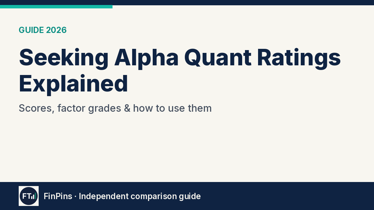 Seeking Alpha Quant Ratings Explained
