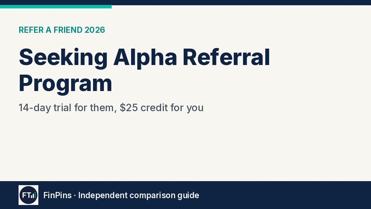Seeking Alpha Referral Program