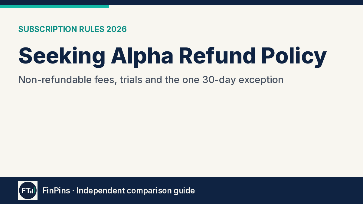 Seeking Alpha Refund Policy