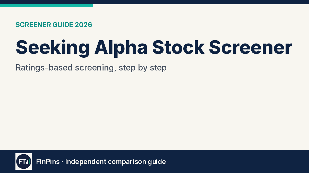 Seeking Alpha Stock Screener