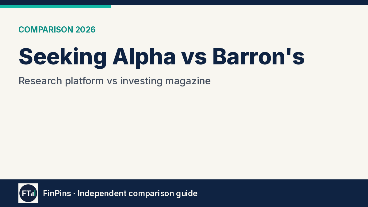 Seeking Alpha vs Barron's