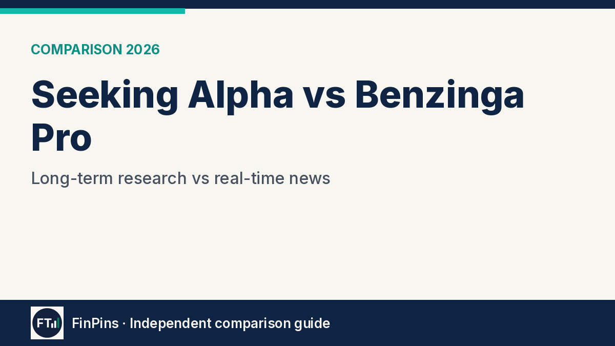 Seeking Alpha vs Benzinga Pro