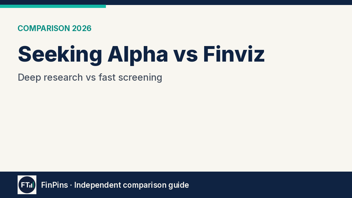 Seeking Alpha vs Finviz