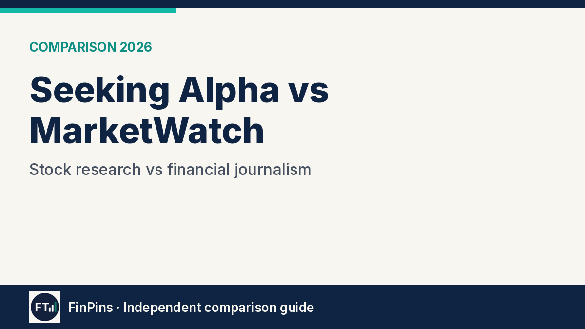 Seeking Alpha vs MarketWatch