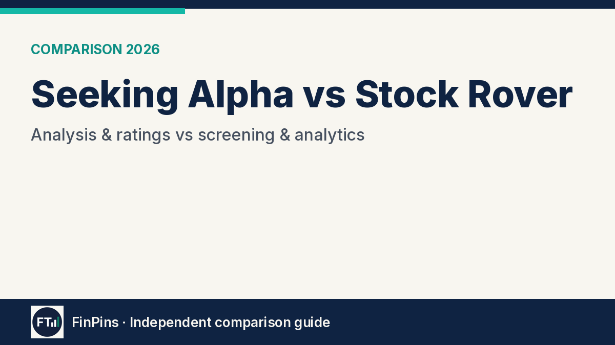 Seeking Alpha vs Stock Rover