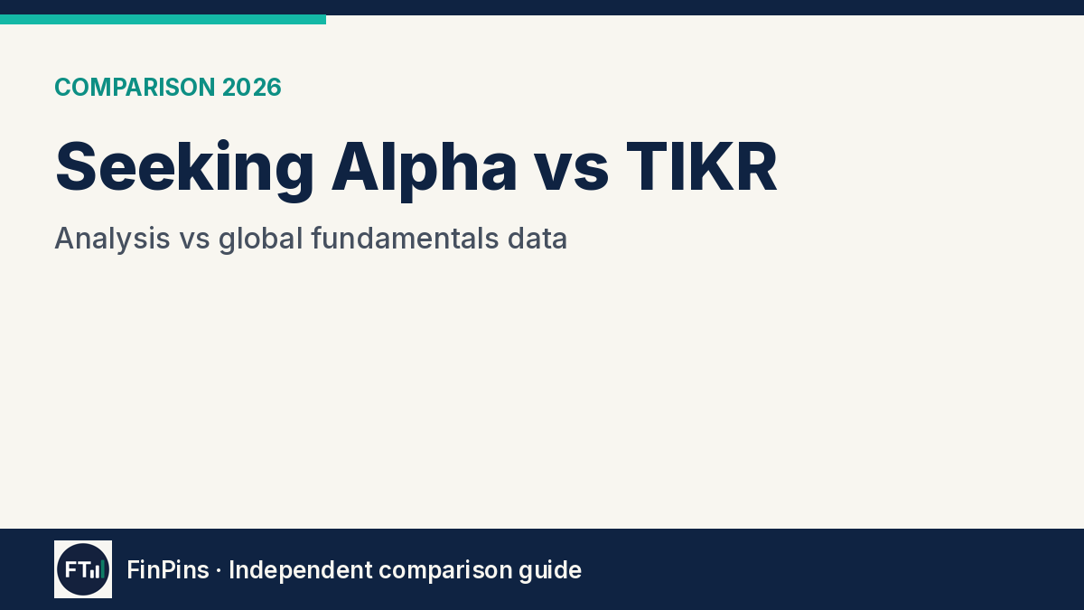 Seeking Alpha vs TIKR